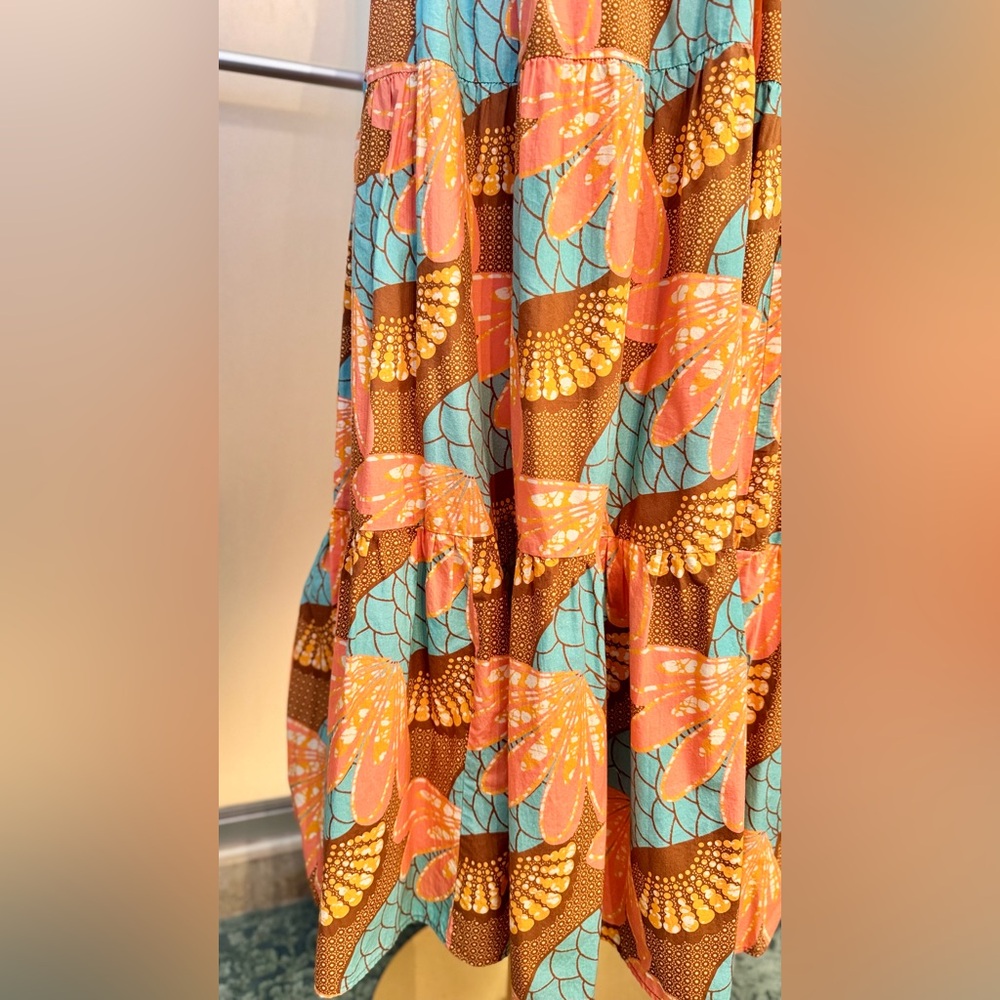 CLEOBELLA Jolene Smocked Ankle Maxi Midi Dress 100% GOTS Organic Cotton NEW - Picture 8 of 15